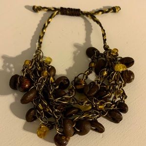 Adjustable Coffee Bean Bracelet